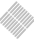 100 Piece Stainless Steel Cylindrical Dowel Pins For Machinery Automotive And Electronics Durable Fastening Elements Displayed on White Background