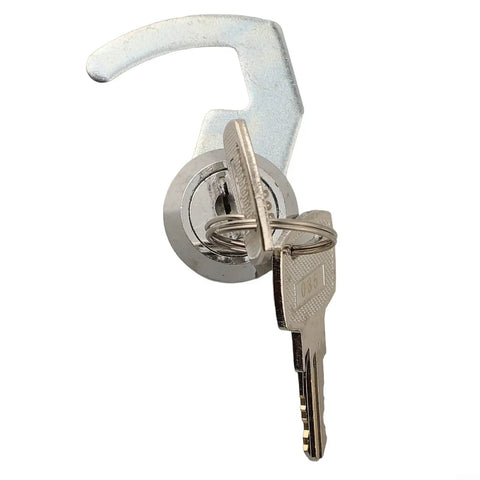 Cash Drawer Cam Lock With Quick Clip And Zinc Alloy Cylinder Two Keys Included Tough Metal Lock Close-up Image