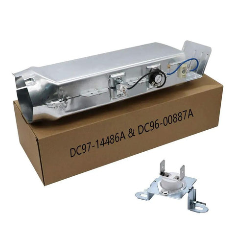 Upgraded Dryer Heating Element Kit For Popular Front Load Dryers DV42H5000EW A3 DV45H7000EW A2 DV48H7400EW A2 with housing duct