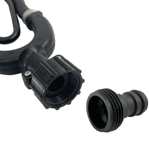 Universal Rectangular Dual Water Feed Outboard Engine Flusher hose connection detail for boats.