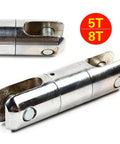 Heavy Duty Cable Pulling Swivel With 5 Ton Load Rating And Anti Twist Ball Bearings Forged From Galvanized Steel close-up view.