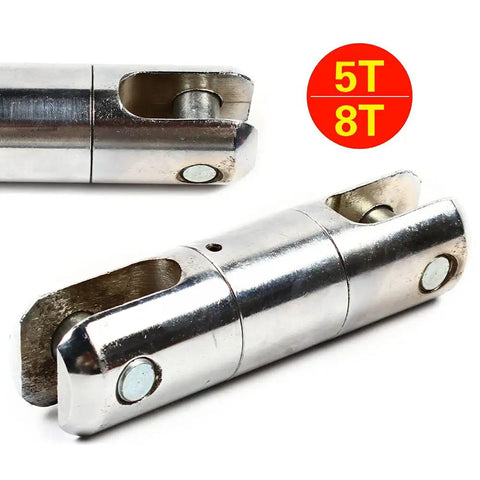 Heavy Duty Cable Pulling Swivel With 5 Ton Load Rating And Anti Twist Ball Bearings Forged From Galvanized Steel close-up view.