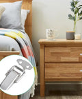 10 Pack Stainless Steel Spring Loaded Toggle Latch Clips For Cabinets Beefy Heavy Duty Cabinet Door And Drawer Latches Polished Silver