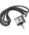 600 Pulses Per Revolution AB Duplex 6mm Shaft Incremental Rotary Encoder with cable, for precise position feedback in robotics.