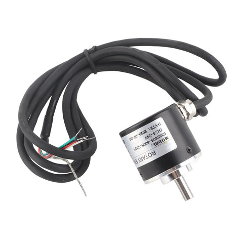 600 Pulses Per Revolution AB Duplex 6mm Shaft Incremental Rotary Encoder with cable, for precise position feedback in robotics.
