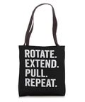 Paddling Tote Bag For Dragon Boat Crew And Paddlers With Rotating Extend Pull Repeat Design 16 By 16 Inch Lightweight Tote