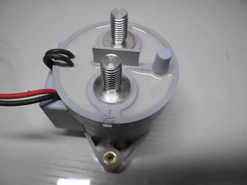 Heavy Duty DC Contactor For EV Charger Stations 200Amp 24V DC Industrial Power Switch with two terminals and wires.