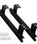 Heavy Duty Drawer Slides Detachable 10in or 12in Length, 3 Fold Glides, Ball Bearing Runners for Smooth Quiet Opening, Rustproof Cold-Rolled Steel, High Load 40kg Per Pair, Durable and Reliable for Fast Fixes.