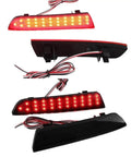 Mercedes W447 Vito 2014 2019 LED Reflector Tail Light 2Pc Red Lens Upgrade For Brake Signal Fog Lamp Driving Lights Rear Bumper Light