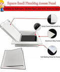 Top Shelf Aluminum Drywall Access Panel With Smooth Snap Shut Hatch For Low Stress Plumbing And Electrical Upgrades Behind Walls And Ceilings Rust Resistant Metal Crawl Space Door Delivering Bulletproof Fit In Cool Black - Square access panel with aluminum frame and spray-coated galvanized iron.