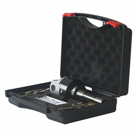 Heavy Duty R8 Boring Head Set With Three Inch Head And Three Quarter Inch Shank Six Piece Boring Bar Set Includes Inserts TBGT 06 TPGT 09 TPCT1103