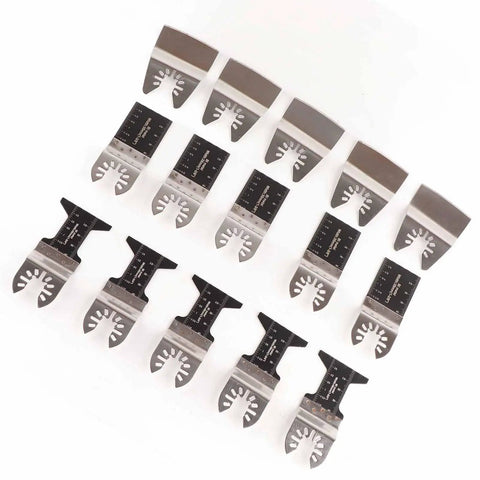 Bi Metal Curved Oscillating Tool Saw Blades Kit for Wood Metal PVC Universal Fit for Craftsman Ryobi Milwaukee DeWalt and More, 10-piece set