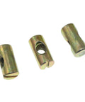 12 Piece M6 Slotted Barrel Nuts and Cross Dowels for DIY Furniture Building Heavy Duty Wood Joints Hammer Nut for Horizontal Hole Joints