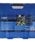 Karting Tool Kit 36 Piece With Three Eighths Inch Drive Ratchet in blue carrying case with instructions
