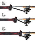Ten Pack Braided Mesh Rod Sleeves For Casting Rods 74.8 Inch Length Fits 7Ft And 7.5Ft Rods Elastic End Strap With Lanyard Prevents Tangling Sea Fishing Gear on 7'6", 7' and 6'6" rods