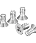 Flat Head Machine Screws 4 By 40 Thread Pitch 3 By 16 Inch 100 Pack 304 Stainless Steel Phillips Countersunk DIY Ready Micro Bolts