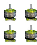 VCI 0702 30000KV Brushless Motors Pack For 65Mm FPV Whoop Drones, shown in side view with green and silver casing.