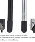 Gooseneck Bike Stem 25.4mm Handlebar Clamp 22.2mm Fork Tube 80mm Extension 220mm Length 30 Degree Rise Silver product details