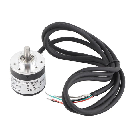 Two Phase AB Quadrature Encoder 600P/R Magnetoelectric, 6mm Shaft, Wide 5V To 24V Power, Ultra High Precision For CNC Robotics