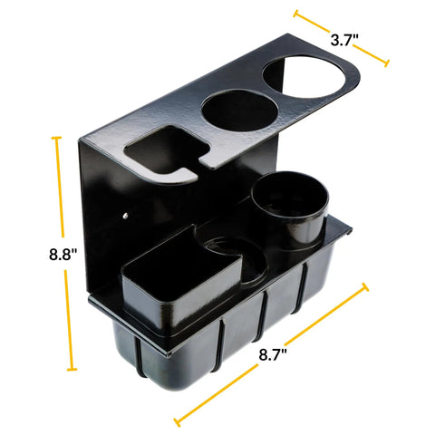 Grease Gun Holder Wall Mount With Must Have Removable Drip Tray And Spare Cartridge Holder For Garage And Shop Organization