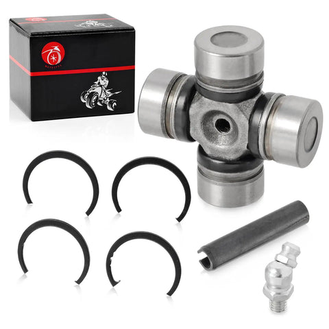 Front And Rear Driveshaft U Joint For Ranger RZR Scrambler And Sportsman UTVs Built To Last Heavy Duty 300 325 330 425 400 500 570 700 EV 800 850 900 1000 Turbo General 1000 4 XP EPS Replacement, metal kit with clips