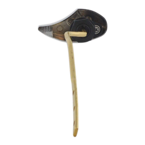 Replacement Trip Lever For Select Toilet Models, Polished Chrome Finish, Easy Install, Durable Toilet Handle back view