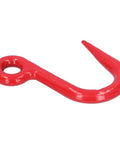 Heavy Duty Alloy Steel Eye Crane Safety Hook For Stable Lifting 1 Ton Load With Reinforced Eye And Anti Crack Design Built For Factories Ports Transportation And Construction Projects, red hook