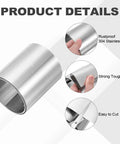 304 Stainless Steel Foil Roll 0.15mm By 50mm By 1m Heavy Duty Multi Purpose Metal Strip Sheet For DIY Crafts and Projects