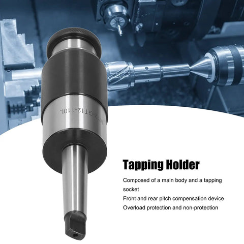 MT2 Morse Taper Shank GT12 110L Collet Chuck Holder With Overload Telescopic Buffer for CNC Lathe Milling Machines