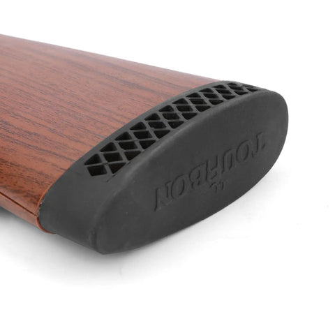 Close-up of Grind-To-Fit Recoil Pad For Rifles And Shotguns, Silicone Buttstock Pad In Black, showing textured surface.