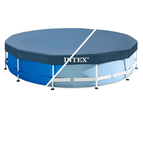 12 Foot X 10 Inch Round Pool Cover For Metal Frame Swimming Pools Heavy Duty Debris Shield With Stretch Edge Ties Keep Your Pool Water Sparkling Without The Daily Grind To Scoop Leaves Rock Solid Construction That Takes A Beating Every Day