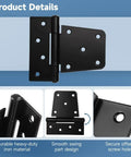 Dang Tough Heavy Duty Gate Hinges With Smooth Self Closing Springs And No Sweat Mounting Hardware for secure wood shed door installation.