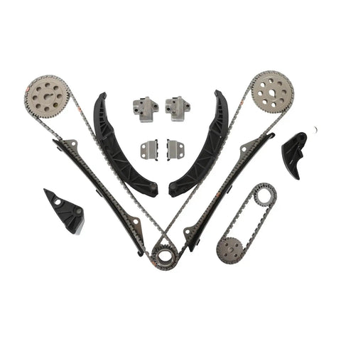 Rock Solid Timing Chain Kit For 2007 To 2012 Hyundai And Kia V6 Models 3.3L 3.5L 3.8L G6DB Series Heavy Duty Motor Parts Keeps Your Rides Running Smooth Without Breakdowns, metal timing chain set with guides and sprockets