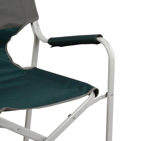 Outpost Elite Folding Camping Chair With Side Table And Cup Holder, Weather Resistant Portable Chair Arm Rests Detail