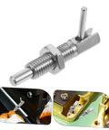 Heavy Duty Stainless Steel Indexing Plunger Pin With Durable Spring Latch secure in mount position for workshop gear.