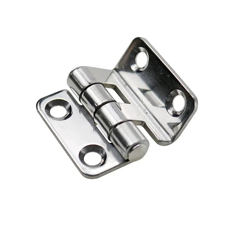 Heavy Duty 304 Stainless Steel Foldable Right Angle Hinge for Equipment Cabinets and Doors, corrosion-resistant, one-piece construction