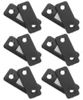 12 Pack Magnetic Cabinet Door Catches For Cupboards And Sliding Closet Doors Stainless Steel Black Metal Hardware Set