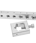 Pro Grade Safety Wire Drill Set With Carbon Steel Jig And Fixture For Diagonal Hole Drilling Through Bolt And Nut Heads, Heavy Duty Lockwire Drill Jig