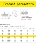 M5 X 5mm Button Head Socket Cap Screws 304 Stainless Steel Full Thread Metric Hex Bolt Quantity 50 specification details