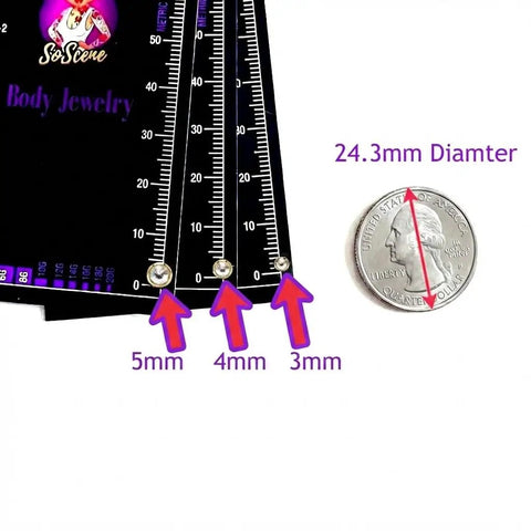 Dermal Top Multi Pack 14G 16G Implant Grade Titanium Surface Piercing Jewelry Set With CZ 5mm Gold Tops Hypoallergenic
