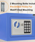Induction Light Digital Security Safe Box Heavy Duty Steel Hidden Lockbox With Internal Lighting Wall Or Cabinet Mountable Safe