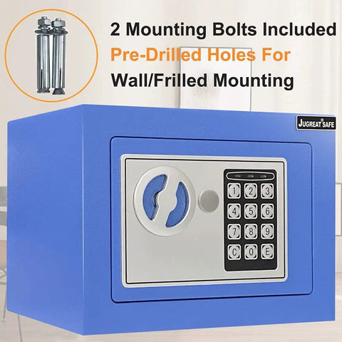 Induction Light Digital Security Safe Box Heavy Duty Steel Hidden Lockbox With Internal Lighting Wall Or Cabinet Mountable Safe