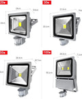 Spot Lighting Led Flood Lights Outdoor Motion Sensor Lm/W Security Lig, Warm White,100W, 50W, 30W, and 20W sizes with aluminum shell.