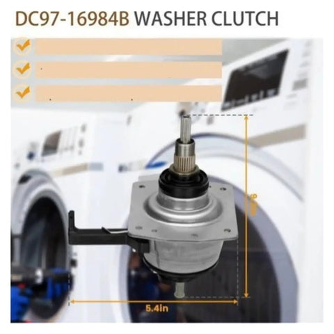 Washing Machine Drum Clutch Assembly DC97 16984A Replacement For Samsung Washers, 5.41in metal part