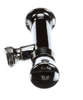 Model B0800 Metering Faucet With Rosespray Single Temperature Half Inch NPT Female Inlet Commercial Food Service Kitchen Faucet For Precise Water Dispensing And Reliable OEM Replacement Part, close-up of black metallic faucet body with push lever.