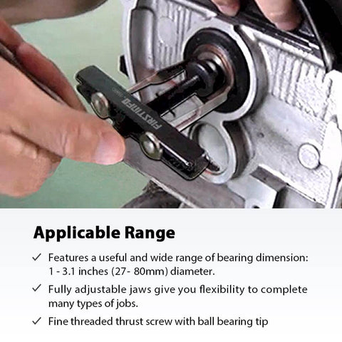 Crankshaft And Camshaft Seal Remover Puller Set With Two Pairs Of Hooks Four Point Six Inch Long And Two Point Eight Seven Inch Short Hooks Easy Fit Pro Grade Crank Seal Tool in automotive repair use