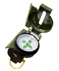 Durable Wilderness Survival Compass For Orienteering And Outdoor Navigation, Folding Metal Floating Dial, Water Resistant
