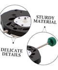 Close-up of 6 Piece Sl68 Quartz Watch Movement Replacement Kit for Repair Pros, highlighting sturdy material and delicate details.