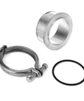 Beefy V Band Flange Clamp Kit For Turbo Upgrades HX35 HX35W HX40W Aircraft Aluminum Weldable Heavy Duty Turbocharger Accessory