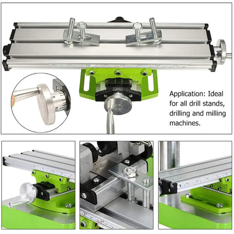 Cabilock Multifunctional Milling Platform For Drilling and Milling Machines Compact Design with adjustable clamps and slide table.